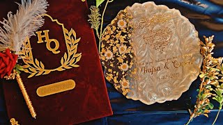 Resin nikah tray tutorial for beginners | Faizi art | How to make resin wedding tray #resinart