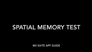 Spatial Memory Test