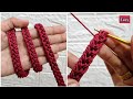 Tutorial Tali Tas Rajut Mini Terbaru  || Crochet Handle Bag