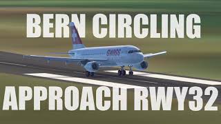 [Infinite Flight] Swiss A319 Circling Approach \u0026 Landing at Bern/LSZB RWY32