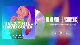 Remember (Acoustic) - Becky Hill - only when i lie in bed on my own