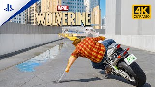 Marvels Wolverine New Gameplay - Logan Can Use A Motorbike - 4KHDR