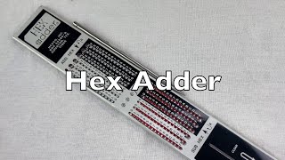 Hexadecimal mechanical calculator from the 1970s