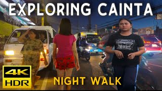 Exploring Cainta Rizal | Night Walking Tour Philippines 4K HDR