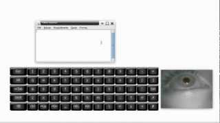 Eye tracking on-screen keyboard navigation for disabled people