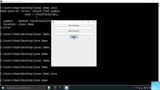 46. swing: Using JButton, JLabel, JTextField, JPasswordField | Hindi | Java |