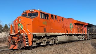 CN Train 421 Mainway Crossing Mile 46 CN Halton Subdivision February 10, 2024