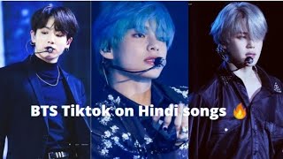 BTS Tiktok/Insta Reels On Hindi Songs ❤️😍💜🤩💗🥰💕😻💞 #bts #btstiktok