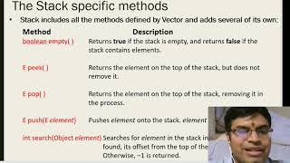 Stack class within collections in java