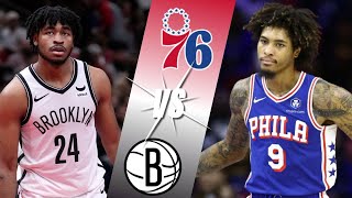 Philadelphia 76ers VS. Brooklyn Nets | LIVE Reactions | Play-By-Play | Watch Party