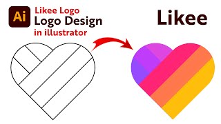 Likee Logo Design in Illustrator - Adobe Illustrator - Logo Design Tutorial