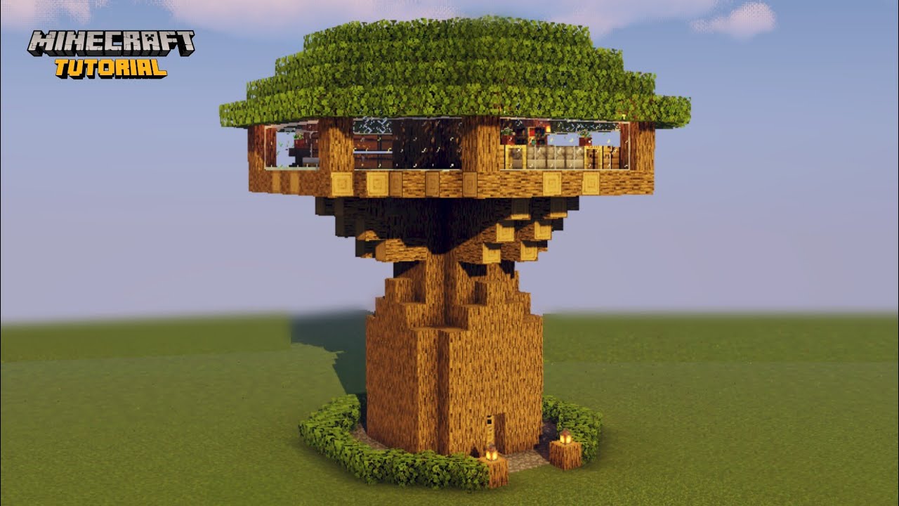 Minecraft: How To Build A Easy Treehouse - YouTube