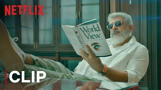 Ajith Kumar Mass Intro Scene | Thunivu | Netflix India