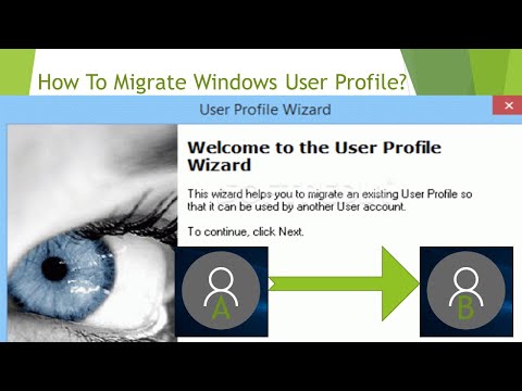 How to migrate user profile in Windows 10.