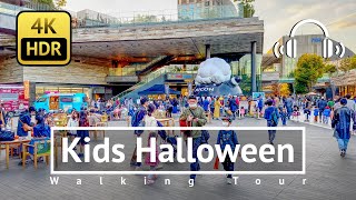 Kids Halloween in Futako-tamagawa Walking Tour - Tokyo Japan [4K/HDR/Binaural]