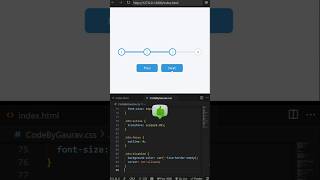 ✅ Step-by-Step Progress Bar Using HTML & CSS #webdevelopment #coding #htmlcss #shorts