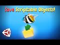 Save SCRIPTABLE OBJECTS - Unity Tutorial
