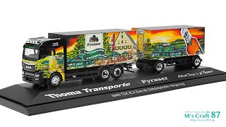 ヘルパ（Herpa）No.121941 マン TGX XLX ユーロ 6c 飲料輸送トレーラー \