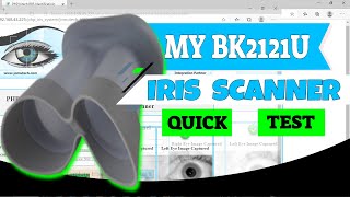 Iris Biometric Recognition Demo in Web PHP using BK2121U Iris Scanner - This is NOT a TUTORIAL
