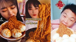 CHINESE NOODLES EATING CHALLENGE 🍜 [Can you even eat fast like them?] #food #mukbang