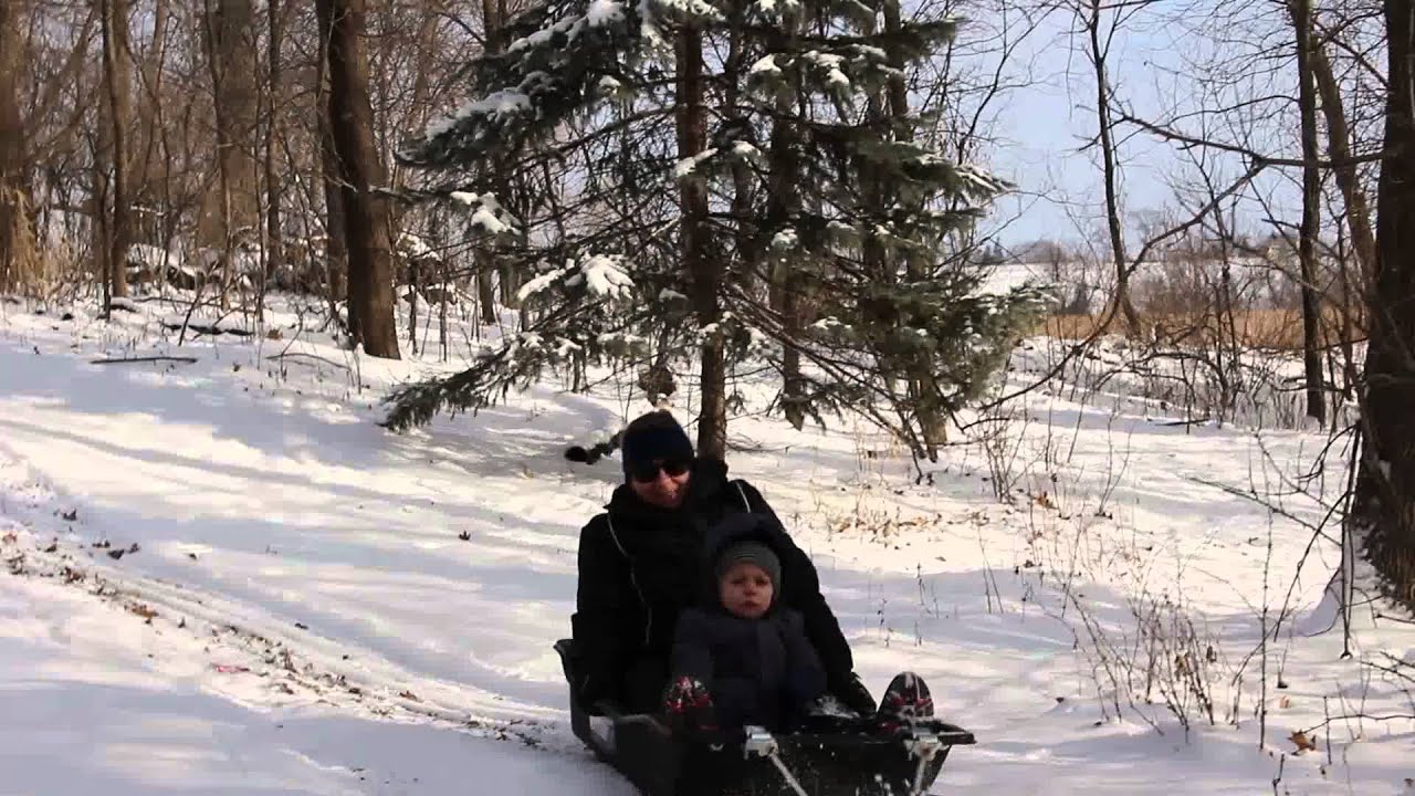 Jack Sledding With Grandpa Youtube