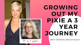 Growing Out My Short Pixie Hair Cut A Visual Journey | My Hair Grew 18" in 3 years