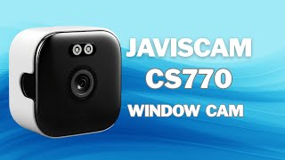 Javiscam 2K Window Camera | No-Glare HD, AI Motion Detection & Starlight Night Vision #camera #home