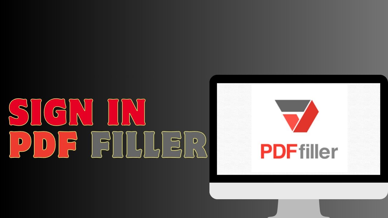 How To Sign In Pdf Filler Youtube