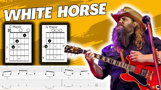 White Horse Chris Stapleton Guitar Tutorial Chords & Tabs #christstapleton