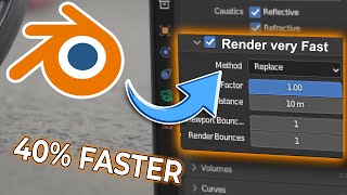 Change this Setting to Render 40% Faster ( You Don't Know )