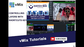 How to use shortcuts to control vMix layers.