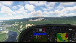 Microsoft Flight Simulator - Diamond DA40 Merrill Field AK to Healy River AK