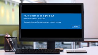 Stop Windows 10 auto signed out | You're about to be Signed out