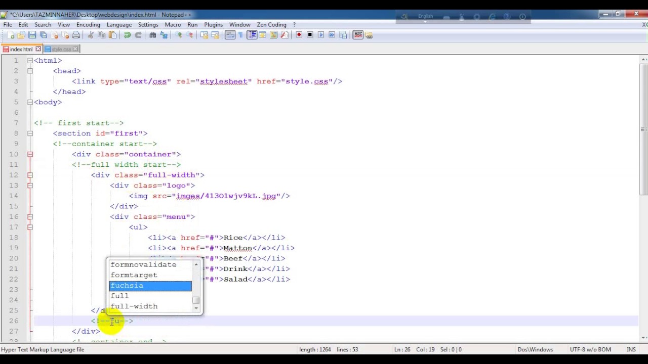 Comments In Html Css Youtube