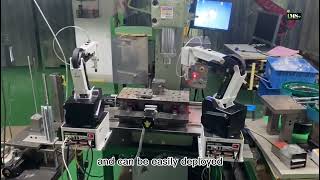 DOBOT | MG400 with stamping machine loading and unloading.