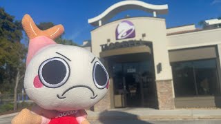 Taking Shrimpo to Taco Bell (he hates it)