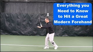 Tennis Lesson - The Key Technical Element of the Modern Topspin Forehand