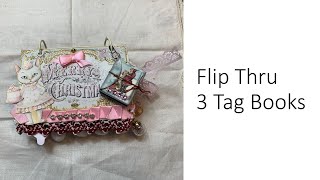 Three Tag Books by Pixie Dust Files Flip Thrus