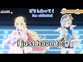 tsunomaki watame and amane kanata sing gurenge demon slayer op in 3d hololive eng sub