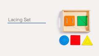 Meet the Montessori Lacing Set from Monti Kids