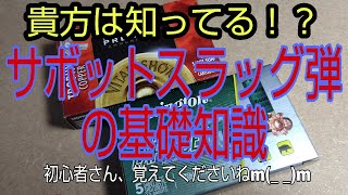 エゾシカ猟解禁間近(^ー^)  初心者さん、これだけは知っておいてください！サボットスラッグ弾のこと。