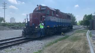 HESR 740~3867 coming off MMRR and heading north to Zilwaukee Mi