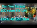 Can you escape the 100 room 14 Level 48 Solution