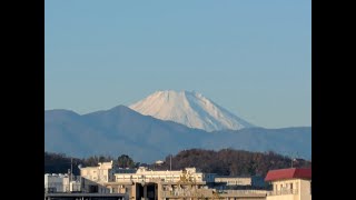 Tamagawa commute 🗻 (with great view on Mt. Fuji) 🥶🌬️🚴