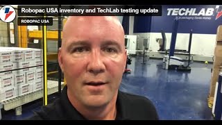 Robopac USA inventory and TechLab testing update