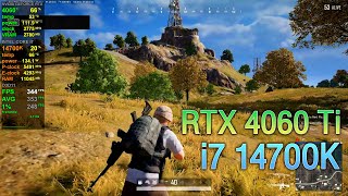 Intel Core i7 14700K + NVIDIA GeForce RTX 4060 Ti - PUBG - January 2025