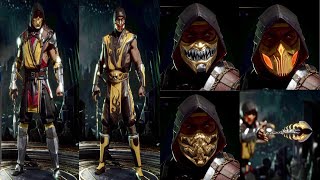 Mortal Kombat 11 Scorpion Character Customization (Masks,Spear,Katana,Etc.)