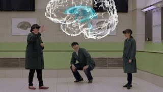 Students can now study the human brain using holograms