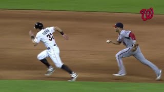 WSH@MIA: Rendon tags Dietrich out after rundown