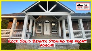 Time-lapse: Rock Solid Beauty, Stoning the from porch! Building a Front Porch | EPS 10 | Shots Life